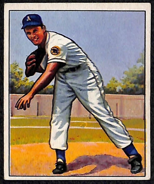 Lot of 5 1950 Bowman Baseball Low Number Cards w. Eddie Joost
