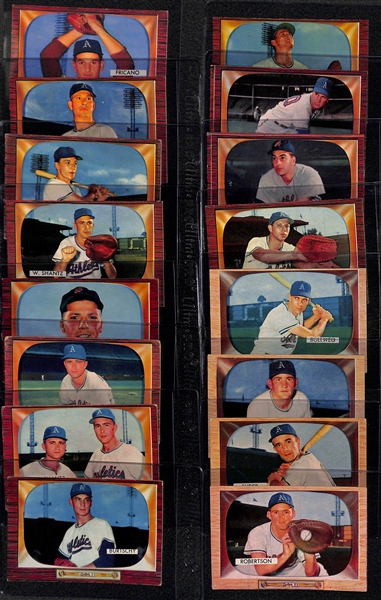 1955 Bowman Kansas City Athletics 16 Card Team Set