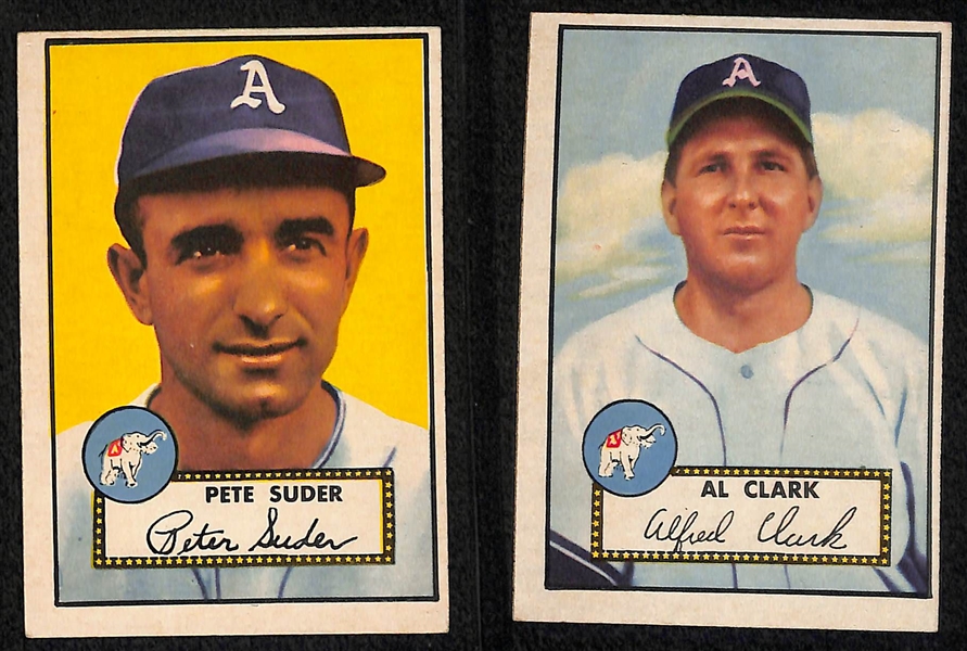 Lot of 6 1952 Topps Baseball Cards w. Bobby Shantz