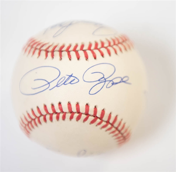 Big Red Machine Signed ONL Baseball (Signed by Rose, Morgan, Bench, and Perez) - JSA Auction Letter
