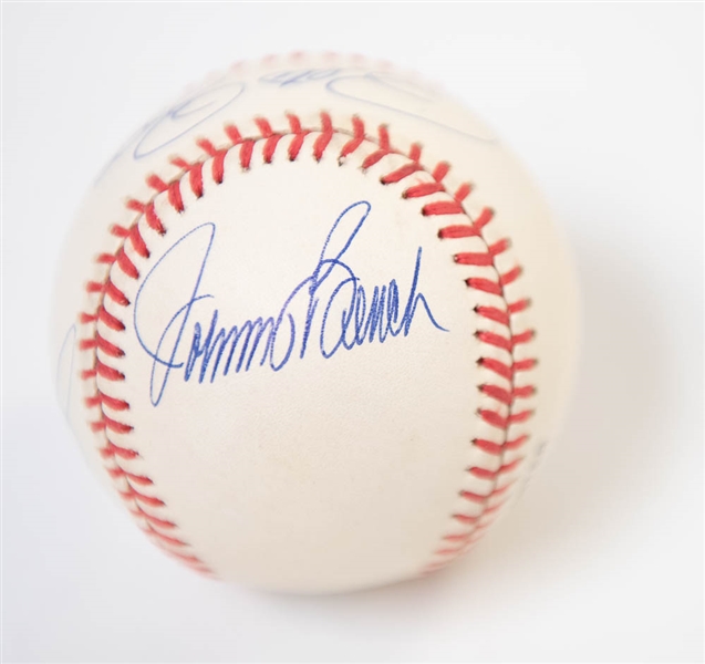 Big Red Machine Signed ONL Baseball (Signed by Rose, Morgan, Bench, and Perez) - JSA Auction Letter
