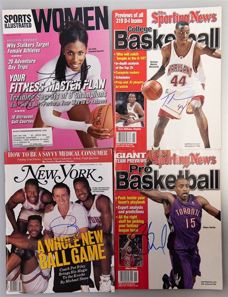 Lot of 22 Basketball Signed Sports Illustrated/Magazines/Booklets/Photos w. Joakim Noah, Moses Malone, more!  - JSA Auction Letter