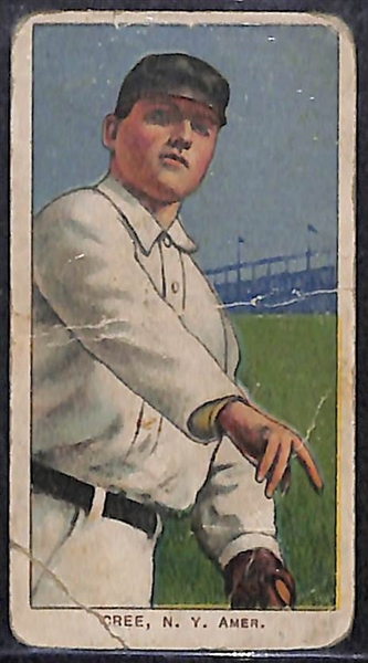 Lot of 5 - 1909 T206 Cards w. Hal Chase