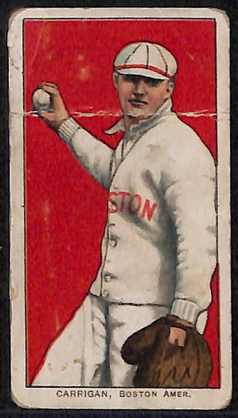 Lot of 5 - 1909 T206 Cards w. Heinie Wagner Factory 42 Overprint Error Card