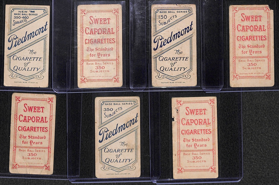  Lot of 7 - 1909 T206 Cards w. Al Burch (Fielding)