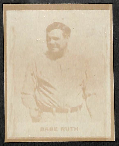 1930 Ray-O-Print Babe Ruth Portrait Card (2x1.5)