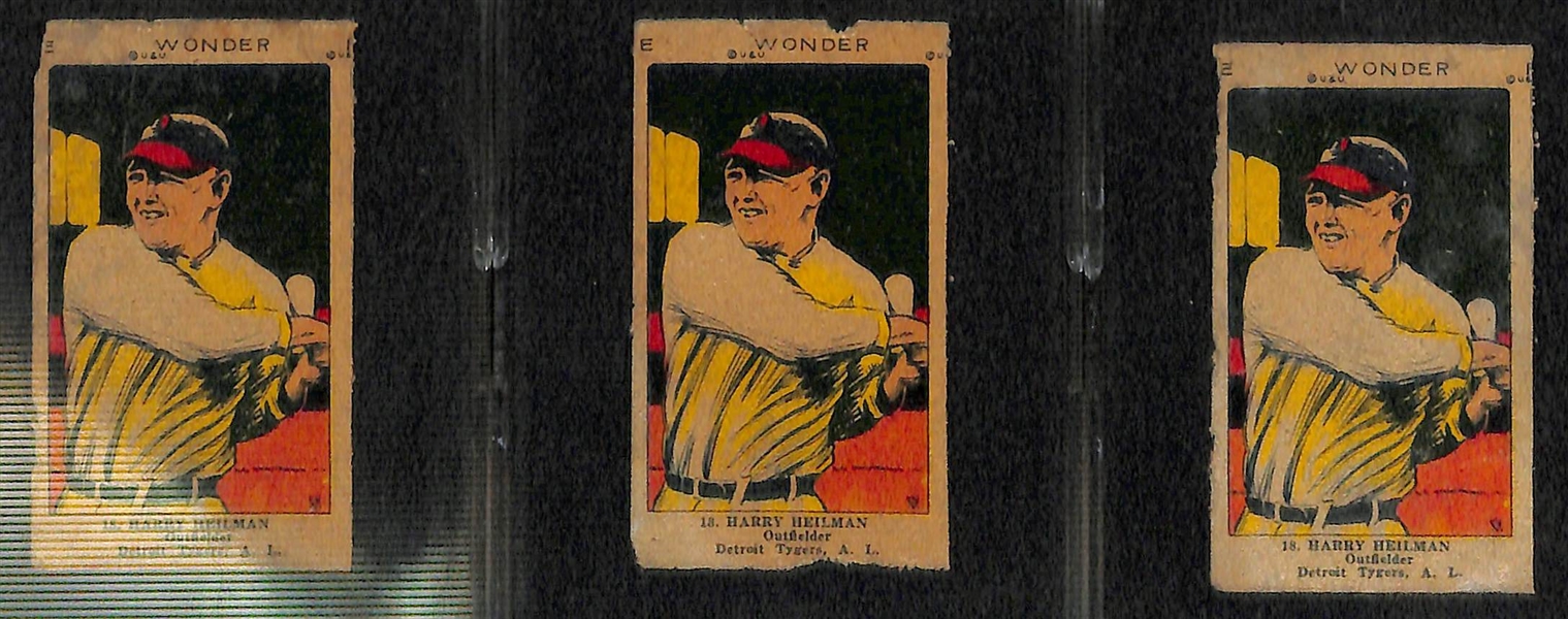 Lot of 15 1923 W515 Strip Cards w. Frank Baker