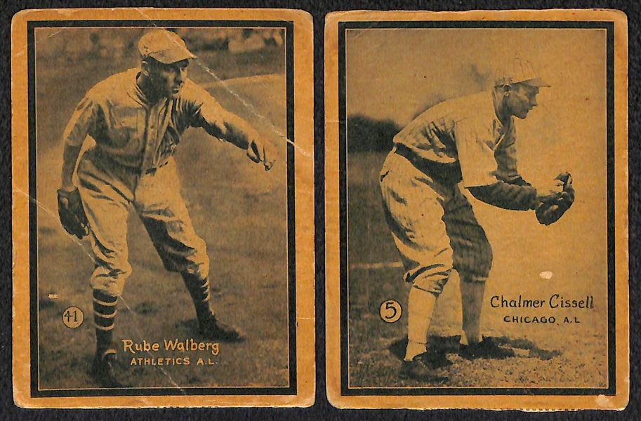 Lot of 9 1931 W517 Cards w. Pie Traynor