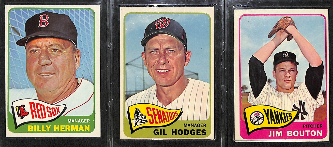 Lot of 19 1965-1967 Topps Baseball Cards w. Lou Brock