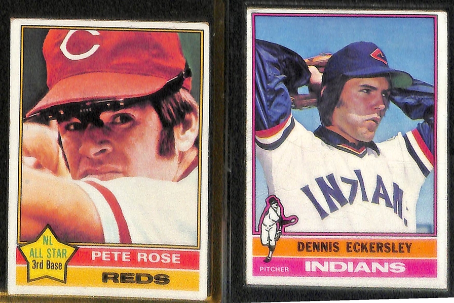 Lot of 50 1974-1979 Topps baseball Cards w. Hank Aaron