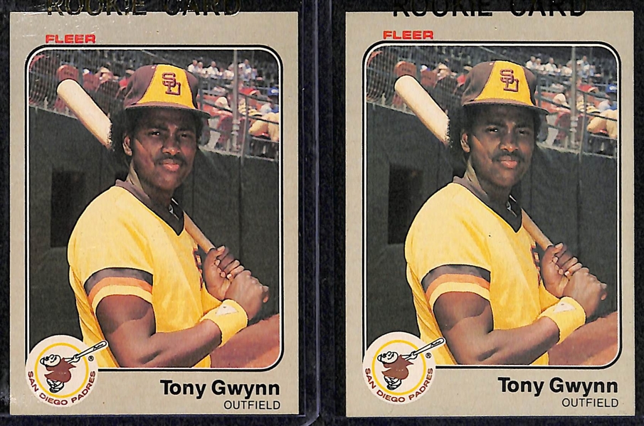 Lot of 95 Assorted Baseball Cards 1983-1995 w. Tony Gwynn Rookie