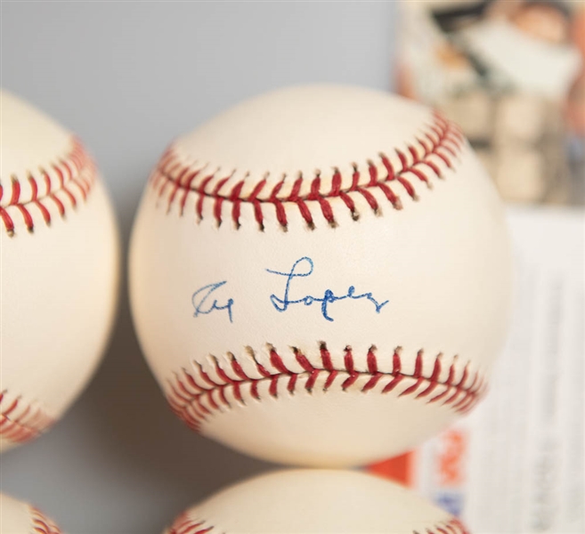 Lot of 4 Baseball HOF Signed Baseballs w. Killebrew & Lopez - JSA Auction Letter