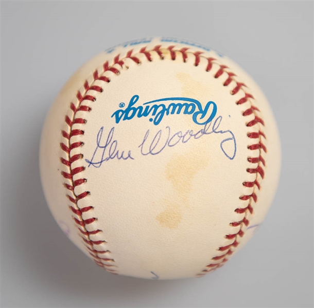 Lot of (2) Signed Baseballs - 1949 Yankees (WS Champs) & 1949 Dodgers (NL Champs) w/ Berra  - JSA Auction Letter