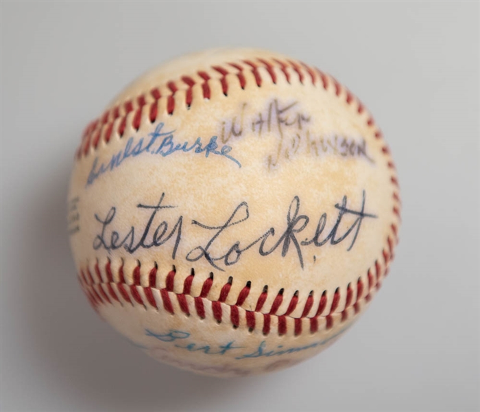 Negro League Baseball Signed By Josh Gibson Jr and 7 Others (Some Faded)  - JSA Auction Letter