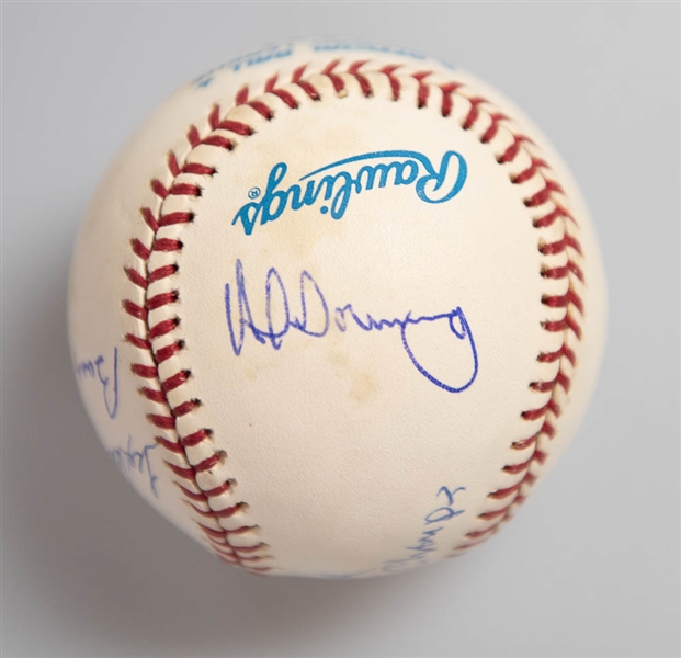 1961 New York Yankees World Series Champions Team-Signed Baseball (6 Autographs) w. Bobby Richardson - JSA Auction Letter