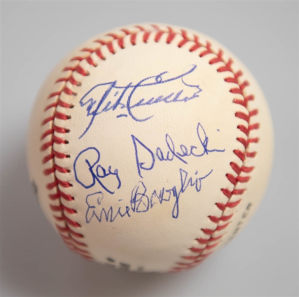 1964 St. Louis Cardinals World Champion Team Signed Baseball (5 autographs inc. Bob Gibson)  - JSA Auction Letter