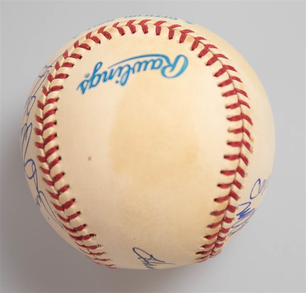 1965 Minnesota Twins AL Champion Team Signed Baseball (10 autographs inc. Harmon Killebrew)  - JSA Auction Letter