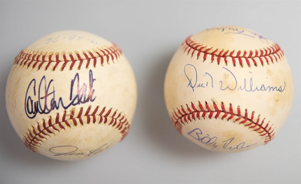Lot of (2) Boston Red Sox AL Champs Team Signed Baseballs (1967 and 1975)  - JSA Auction Letter