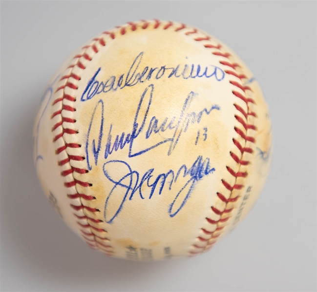 1975 NL Champs Cincinnati Reds Team Signed Baseball (Signed by 12 incl. Rose, Foster, Bench, Perez, Conception, Morgan)  - JSA Auction Letter