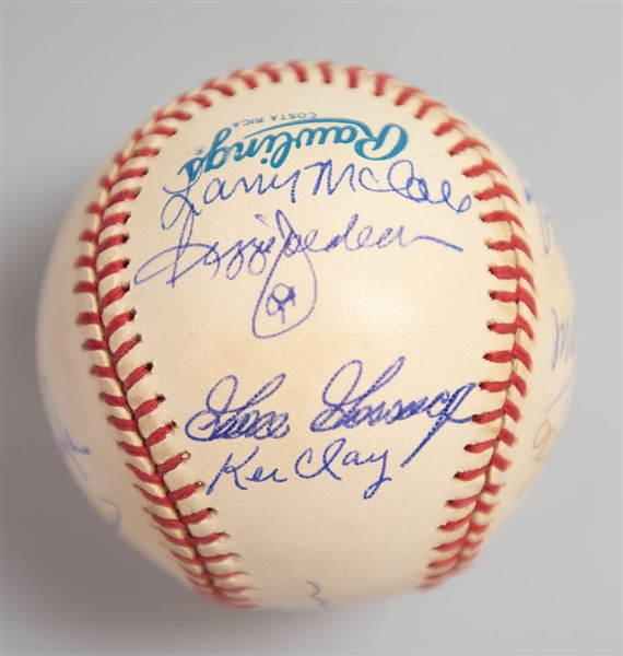 1978 World Champion Yankees Signed Baseball (13 Autos, inc. Yogi Berra, Reggie Jackson, Gossage, Lemon, Blair, Lyle, +)  - JSA Auction Letter