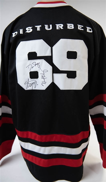 Disturbed Band Signed Hockey Jersey  - JSA Auction Letter