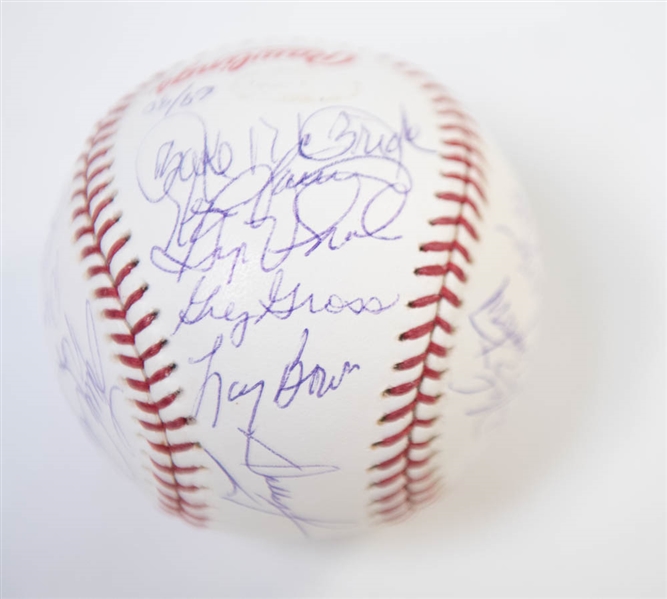 1980 Phillies World Series Team Signed Baseball w. Schmidt/Carlton/Rose - JSA Auction Letter