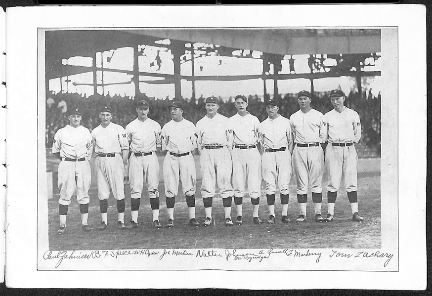 Original 1924 World Series Program NY Giants vs. Washington Senators