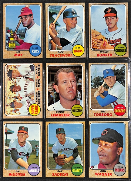 Sold at Auction: 1968 Topps Baseball Card Complete Set of 598 - Nolan Ryan  Rookie, Johnny Bench Rookie, Mickey Mantle