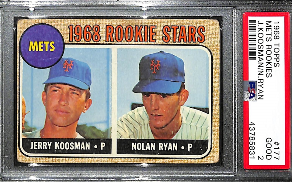 1968 Topps Nolan Ryan Rookie (#177) PSA 2