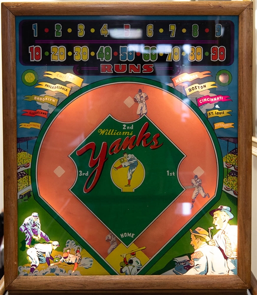 1948 Williams Co. Baseball Themed Pinball Machine - In Original Working Condition