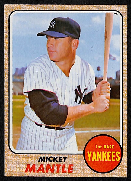 1968 Topps Mickey Mantle Card #280