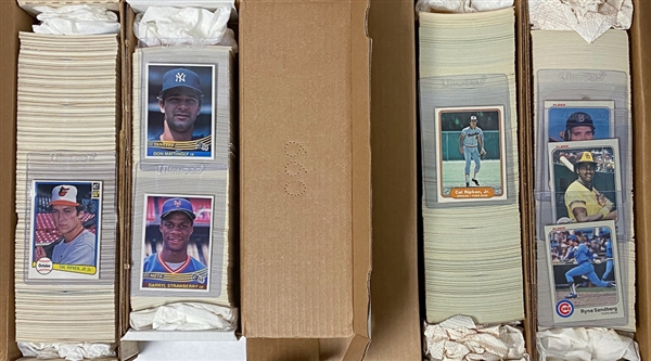 Lot of (13) Baseball Card Sets inc. 1982 Donruss, 1982 Fleer, 1983 Fleer, 1984 Donruss, (2) 1985 Donruss, + More!