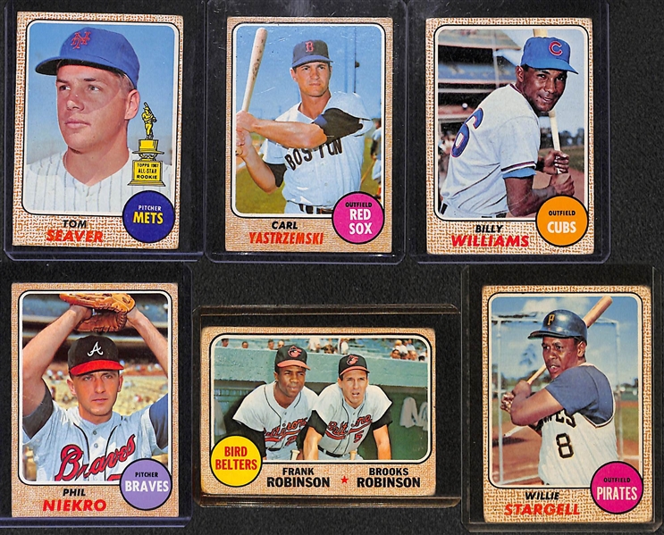 Lot of 600 Topps Baseball Cards 1968-1969 w. Tom Seaver