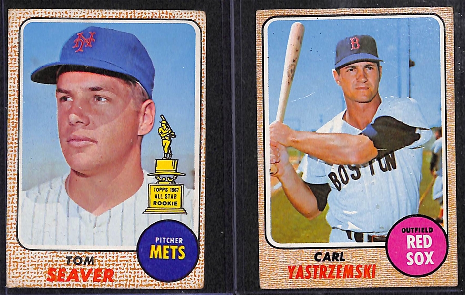Lot of 600 Topps Baseball Cards 1968-1969 w. Tom Seaver