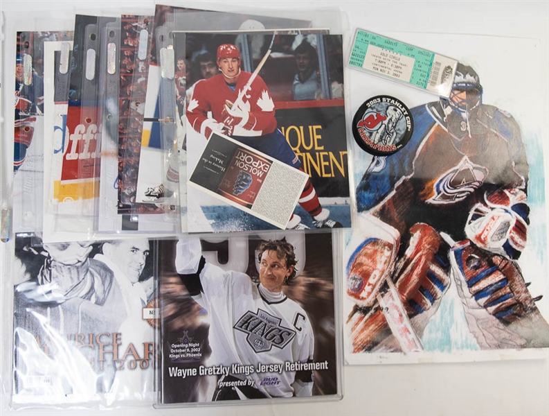 Hockey Memorabilia Lot of Plaques/Photos/Autographs