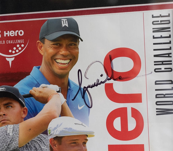 Tiger Woods Signed & Framed 2018 Hero World Challenge Program Cover (JSA Letter)