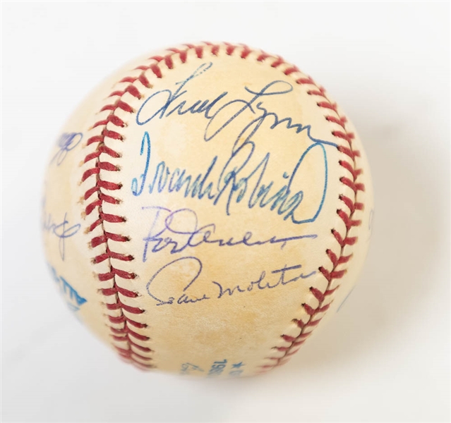 1980 AL All-Star Team Signed Baseball (11 Autos inc. Molitor, F. Robinson, R. Jackson, Carew, Fisk, Gossage, Weaver,  Lynn, +3 More) - JSA Auction Letter