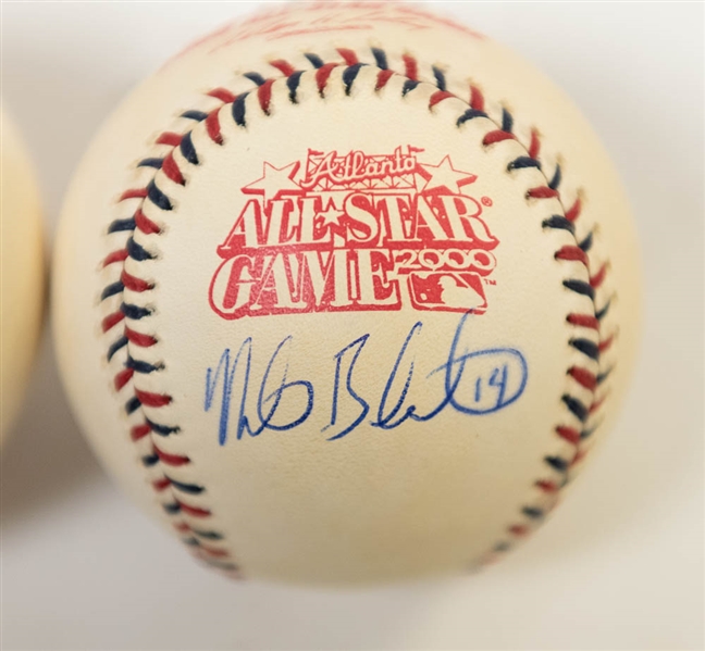 Lot of (2) Signed Official All Star Baseballs - 1984 w/ Eddie Murray and Mike Boddicker; and 2000 w/ Mike Bordick - JSA Auction Letter