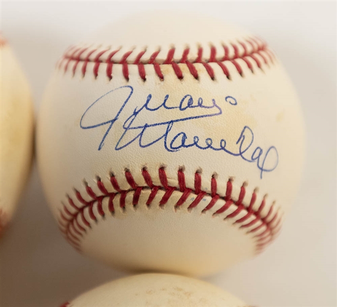 Lot of (4) Signed Baseballs w/ Pete Rose, Juan Marichal, Tom Lasorda, and Bobby Richardson - JSA Auction Letter