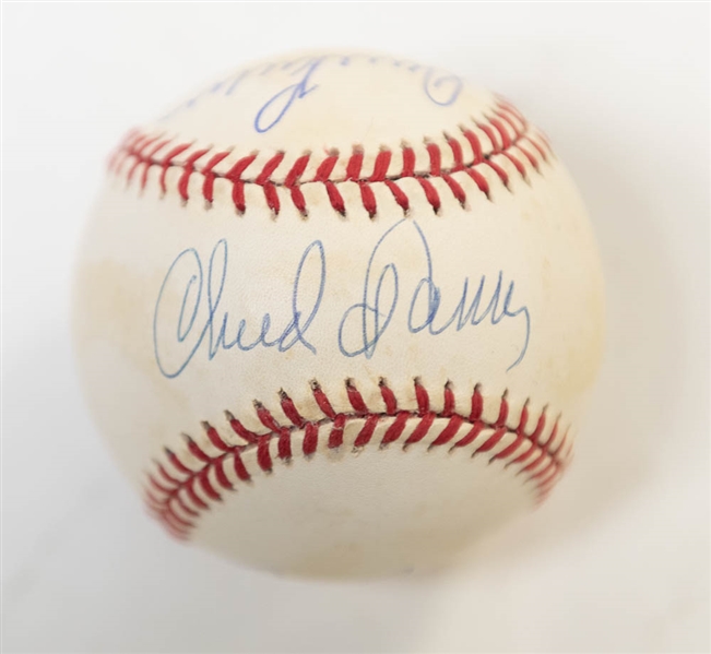 1979 Pirates WS Champion Signed Baseball - 4 Autographs Inc. Parker, Tanner, Nicosia, Rhoden (ONL Baseball) - JSA Auction Letter