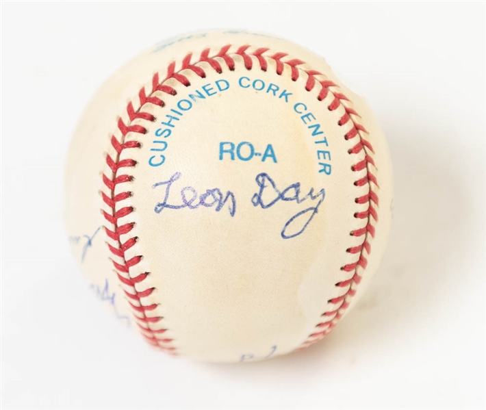 Official AL Baseball Signed by Eddie Murray, Leon Day (2x), Juan Marichal, Luis Aparicio, and Chuck Thompson (Legendary Announcer) - JSA Auction Letter