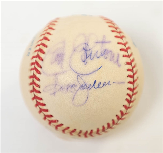 1973 & 1989 Oakland A's World Champion Signed Baseballs (1973 w/ D. Williams, Reggie Jackson; & 1989 w/ Canseco, D. Parker) - JSA Auction Letter