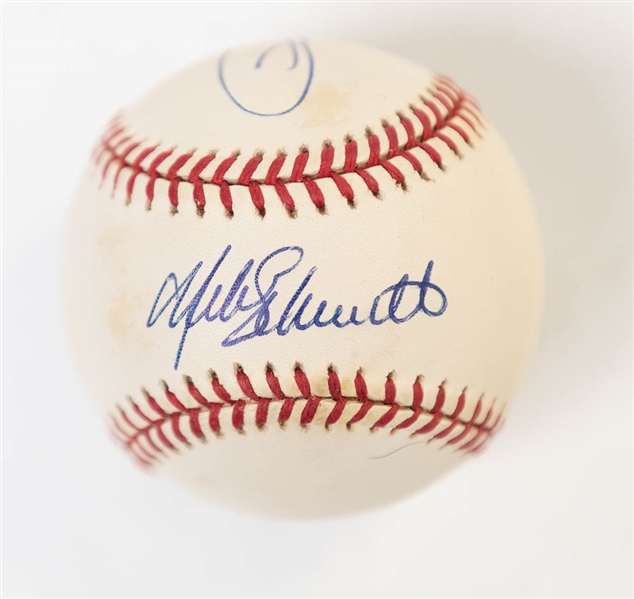 Official ONL Baseball Signed by Mike Schmidt, Pete Rose, & Ron Reed (1980 Phillies) - JSA Auction Letter