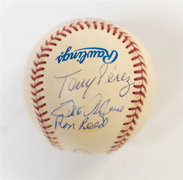 Official 1983 World Series Baseball Signed By Rose, Morgan, Perez, Reed, and Lezcano - JSA Auction Letter