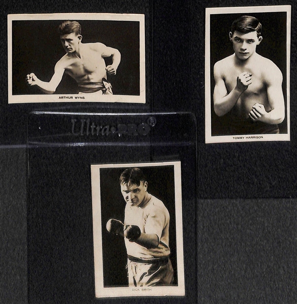 Complete Set of (15) 1922 Boys’ Friend Rising Boxing Stars, (8) 1935 J.A. Pattreiouex Sporting Events & Stars Boxing Cards (w/ Jim Braddock) and (3) Other Boxing Cards - JSA Auction Letter