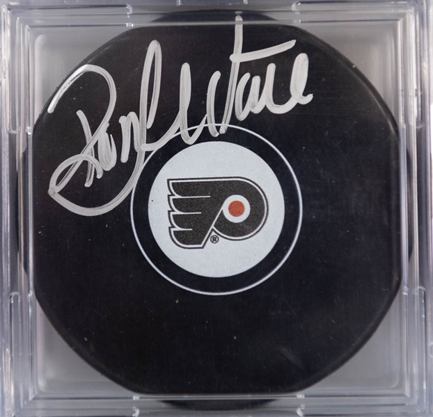 Lot of 4 Philadelphia Flyers Autographs w. Bob Clarke & Ron Hextall - JSA Auction Letter