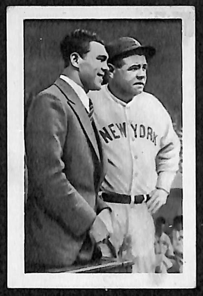 1932 Bulgaria Sport Babe Ruth Card #256 (With Max Schmeling)