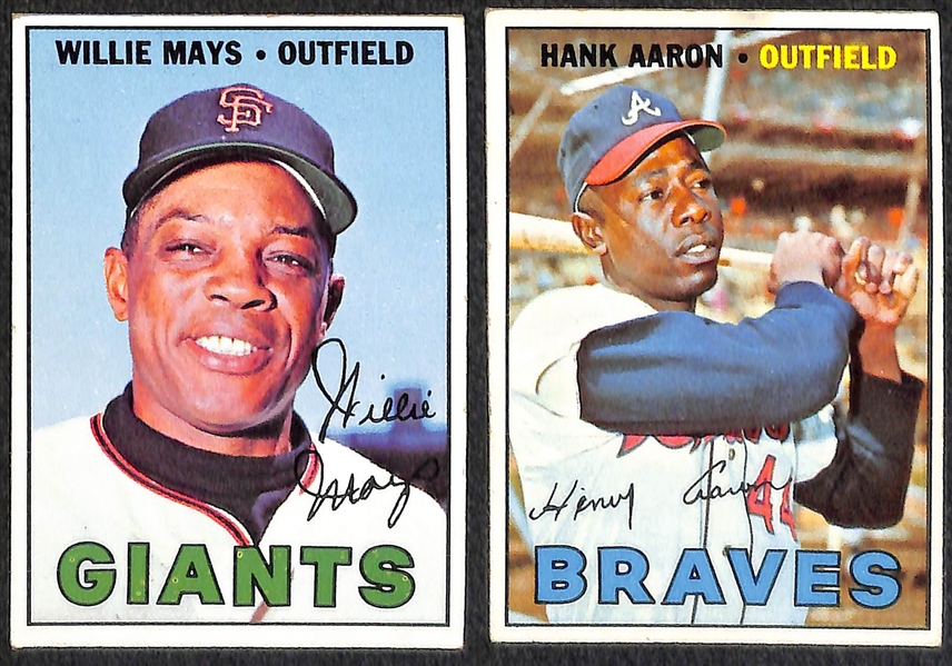 Lot of 200+ Assorted 1953-1969 Topps Baseball Cards w. 1965 Willie Mays