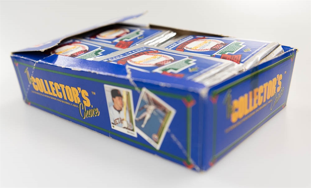 1989 Upper Deck Baseball Low Number Series Wax Box - Possible Griffey Rookie
