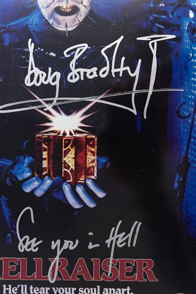 Doug Bradley Signed 11x14 Pinhead Movie Poster - JSA